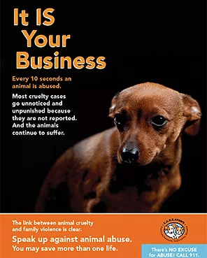 stop animal abuse posters