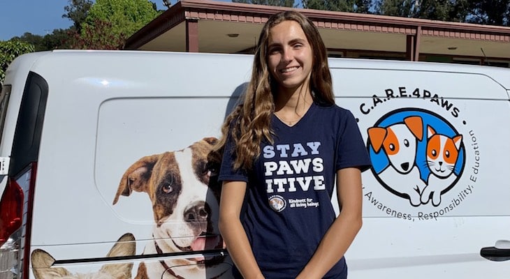 Local student Ava Vasquez organizes schoolwide pet food drive