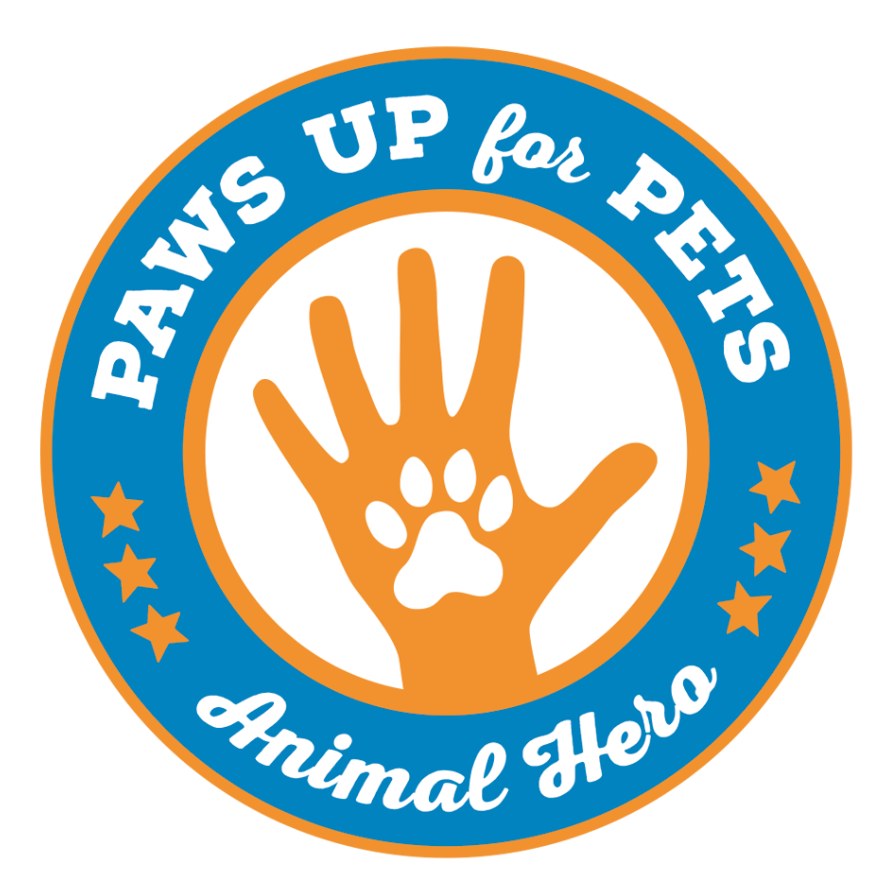 Paws Up Badge - Animal Hero