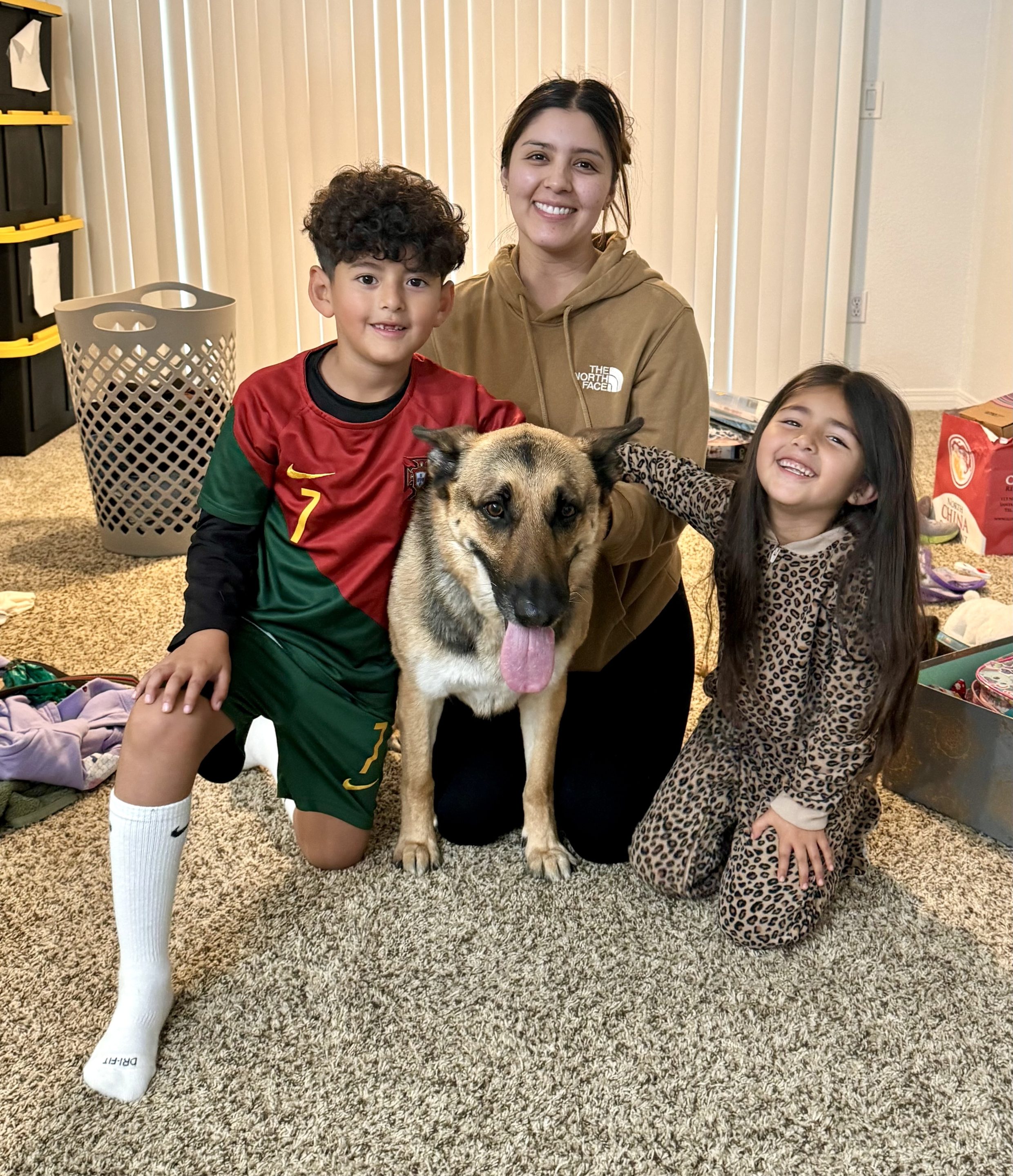 C.A.R.E.4Paw pet refuge for cats and dogs Pet family being reunited with their dog after a life transition