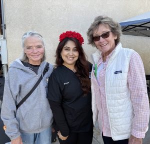 C.A.R.E.4Paws staff and volunteers at the pet wellness clinic check in table
