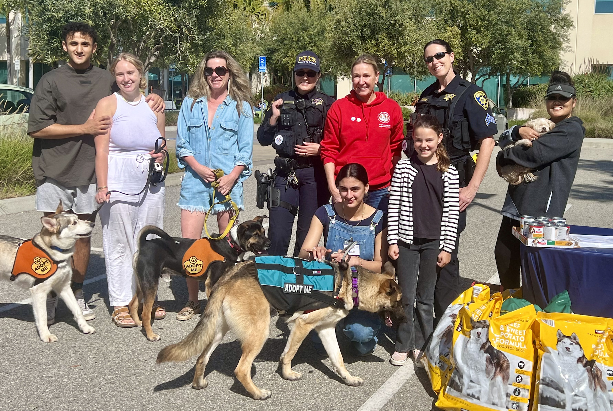 Group of volunteers and community members from our 2025 Decker's Brand pet food and supplies donation drive thru