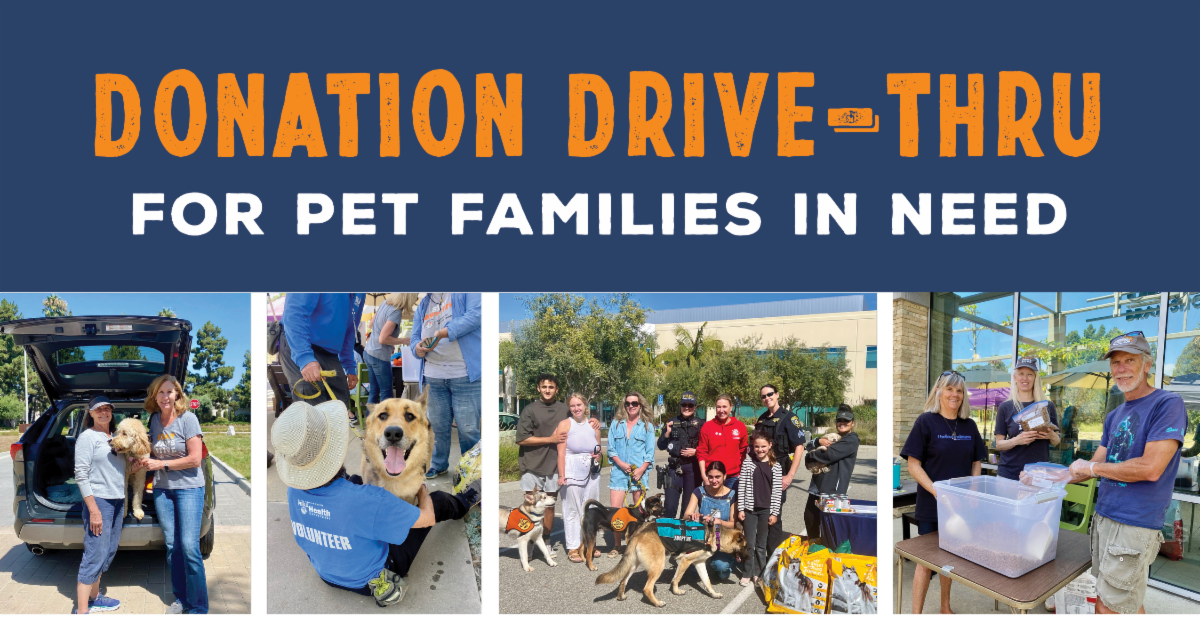 Donation Drive-Thru for pet families in need collage